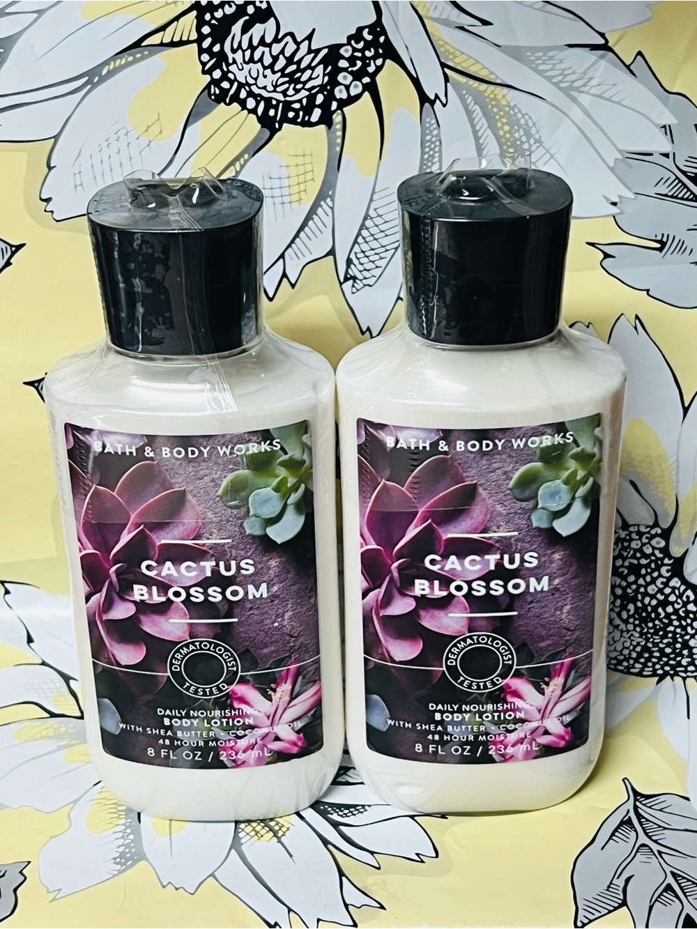 BATH & BODY WORKS CACTUS BLOSSOM BODY LOTION 8OZ  2 SETS
